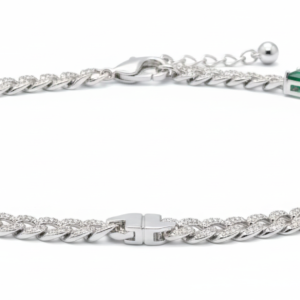 Veridian Pavé Curb Chain Choker