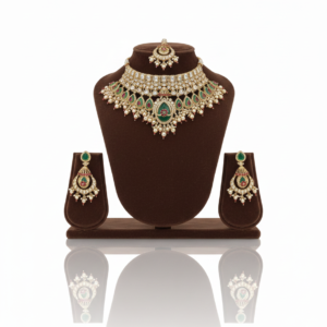 Kundan & Emerald Bridal Choker Set