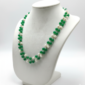 Emerald Muse Double-Strand Layered Necklace