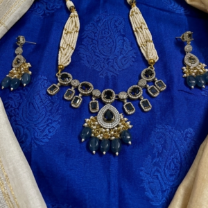 The Midnight Pearl: Sapphire Blue & Multi-Strand Seed Pearl