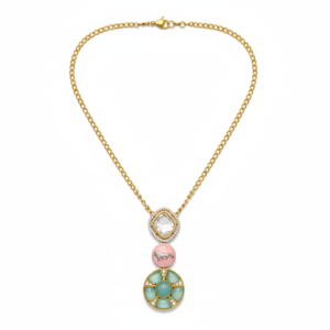 Regal Emerald & Pearl Triple-Tiered Necklace