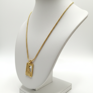 Iconic Ribbed Architect Dog Tag Necklace