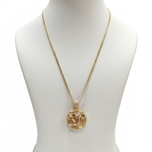 Regal Amethyst Halo Cushion Pendant