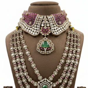 Imperial Ruby & Emerald Grand Bridal Ensemble