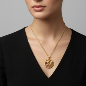 Regal Amethyst Halo Cushion Pendant