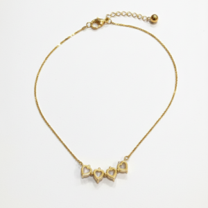Amora Quad-Heart Radiant Necklace