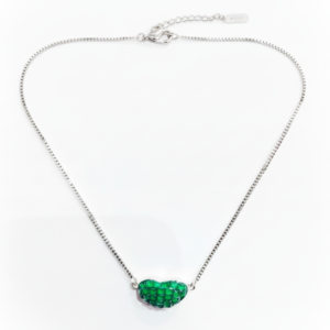 Enchanting Emerald-Green Heart Pendant Necklace