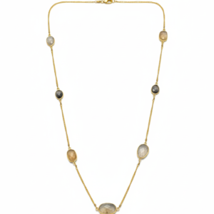 Veda Kundan Pearl & Emerald-Green Drop Necklace