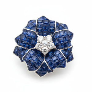 The Sapphire Lotus Mosaic Ring