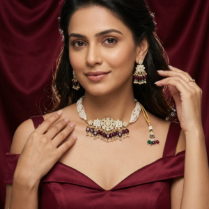 Grand Mirror-Inlay Chandelier Bib Set