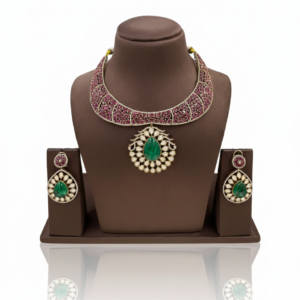 Regal Emerald & Ruby Heritage Jewelry Set