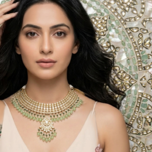 Royal Mint Heritage Kundan Bridal Set with Jhumkas, Maang Tikka & Passa