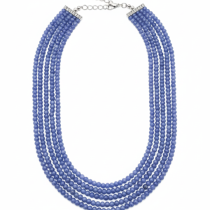 Sapphire Horizon Multi-Strand Statement Necklace