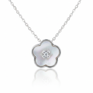 Maris Shell Inlay Heart-Point Necklace