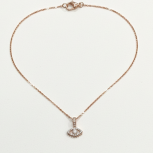Evil Eye Diamond Pendant Necklace