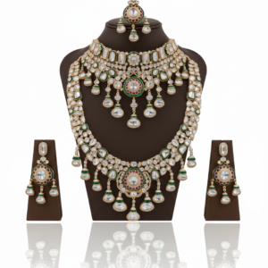 Royal Kundan & Meenakari Layered Bridal Set
