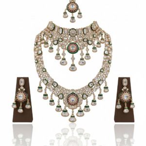 Royal Kundan & Meenakari Layered Bridal Set