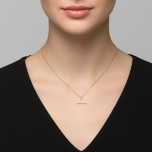 Marina Pavé Whale Tail Pendant