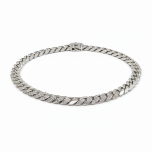 Titan Polished Silver Curb Chain Necklace