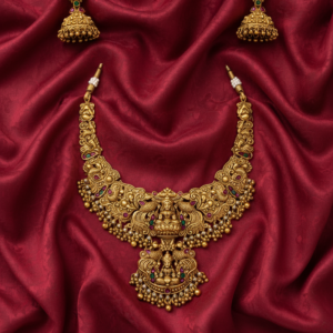 Grand Antique Lakshmi Nakshi Temple Necklace Set