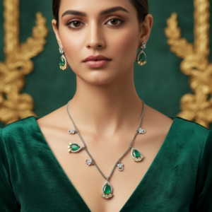 Divine Ganesha Antique Temple Necklace Set