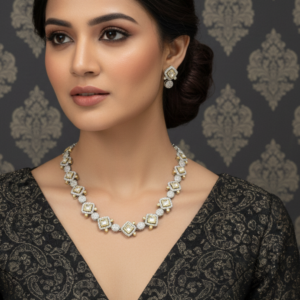 The Lumina Geometric Choker Set: Dual-Tone Diamond Symmetry