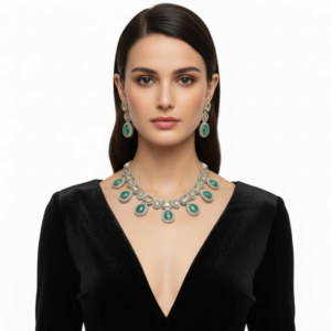 Sapphire & Mother-of-Pearl Choker Set