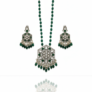 Smoky Quartz & Polki-Luxe Collar Set